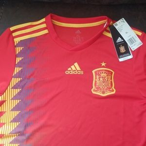 Youth Adidas Spain 2018 Home Jersey XL